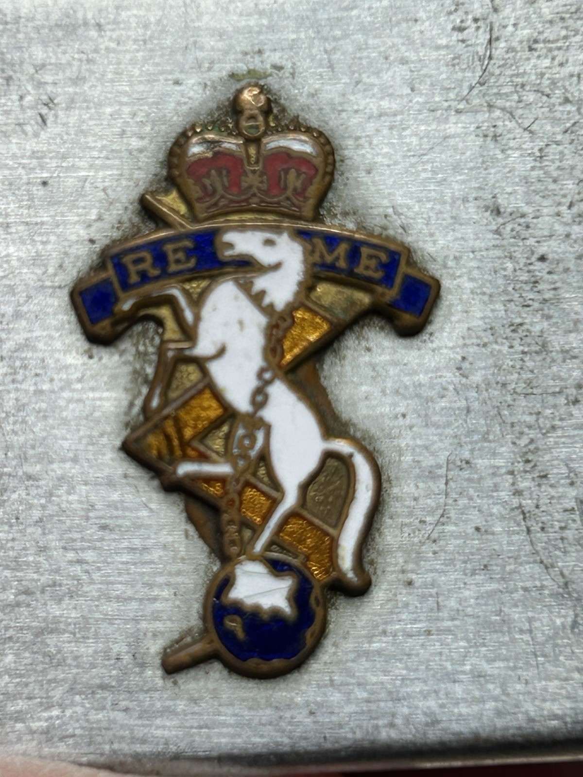 Vtg British REME WW2 Clean Cut Lighter Dragon MFG