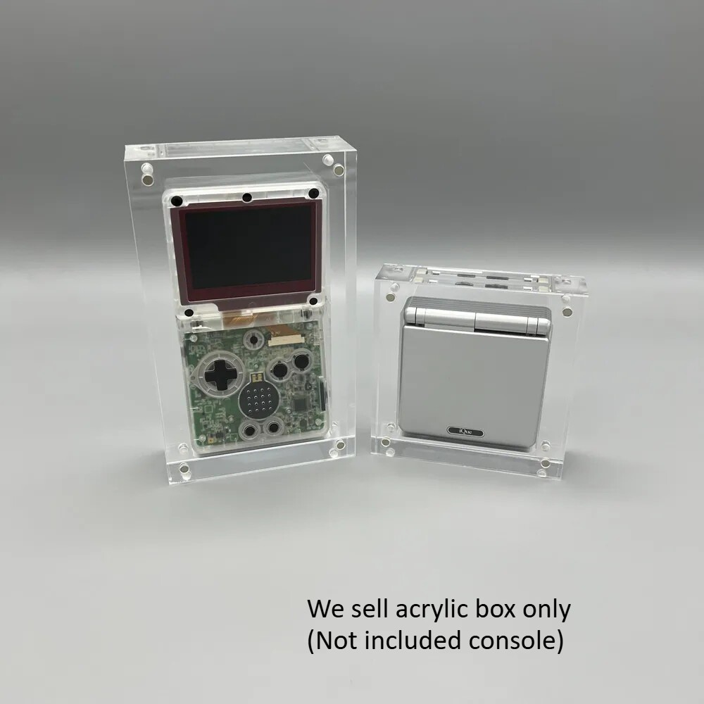 for Gameboy Advance SP GBA SP Console Clear Acrylic Magnetic Display Storage Box