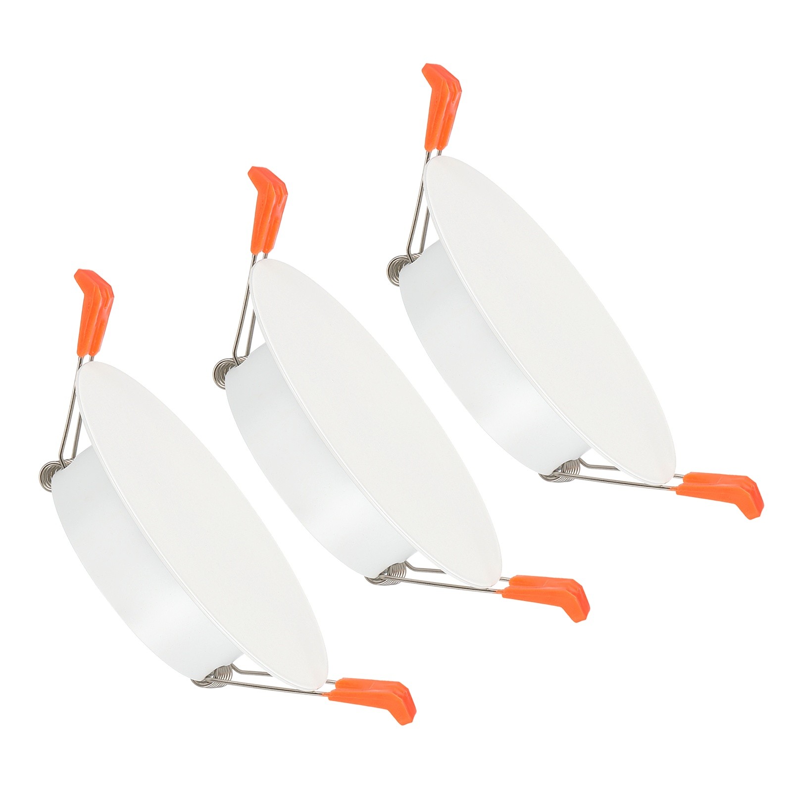 3Pcs 2.6" Metal Ceiling Cover Plate Suitable for 2.8-3.2" Round Hole, White