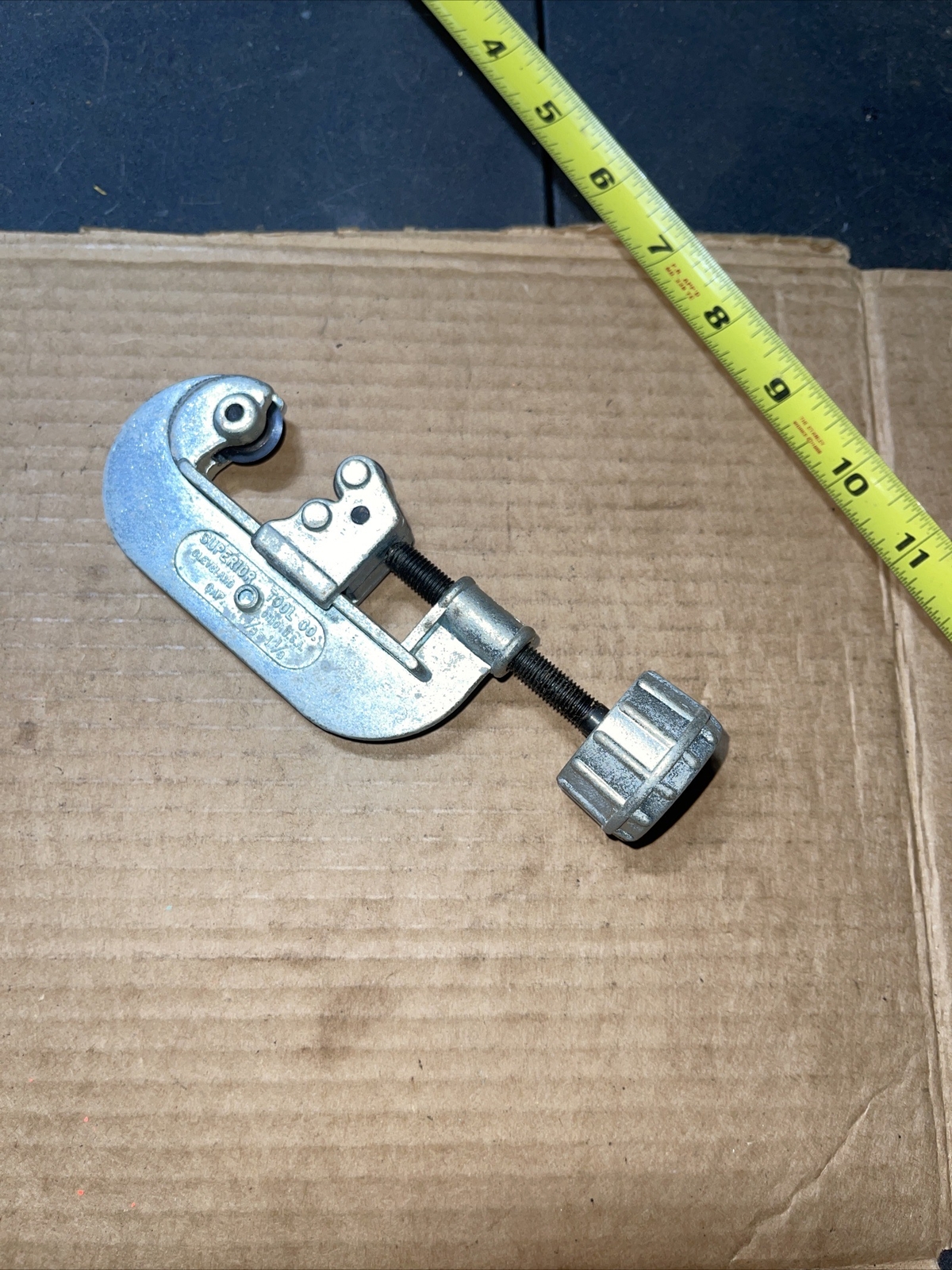 Vintage Superior USA 1/8 In - 1-1/8 In Capacity Pipe Tube Cutter No 350