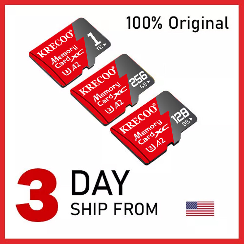 Micro SD Card Ultra Memory 128GB 256GB 1TB TF for Phone Tablet Security