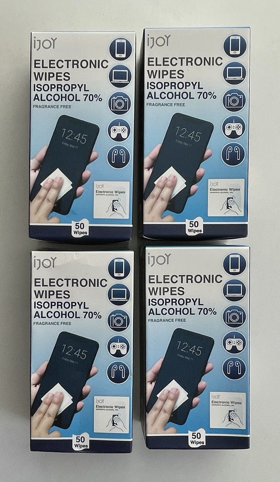 IJOY ELECTRONIC WIPES 4 Boxes 50 Wipes Each New In Sealed Package NIP