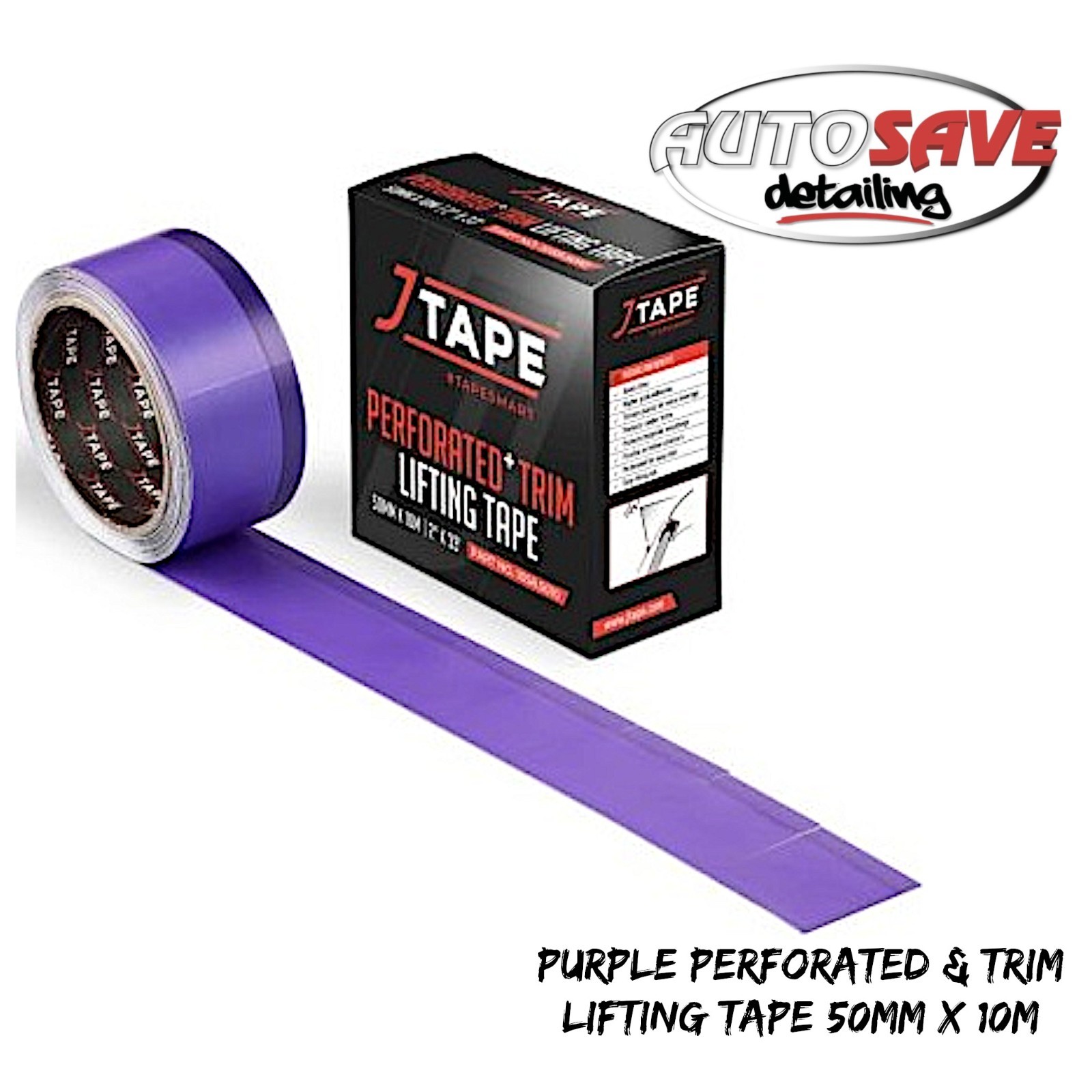 J Tape - Purple Perforated & Trim Lifting Tape |50mm X 10m |
