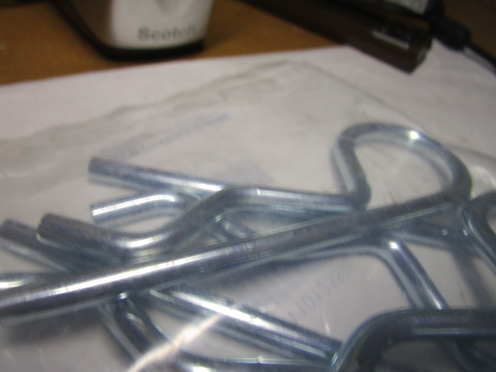 0.243" x 5"Size 300 Zinc Hairpin Cotter QTY 5