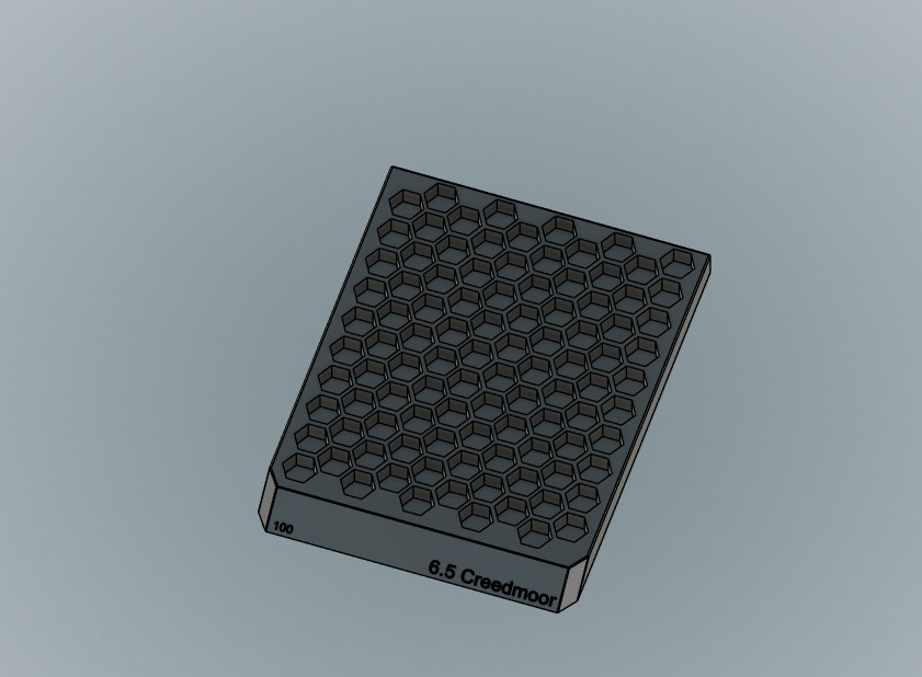 Bullet tray Reloading Block 6.5 Creedmoor Dillon Hornady RCBS Frankford