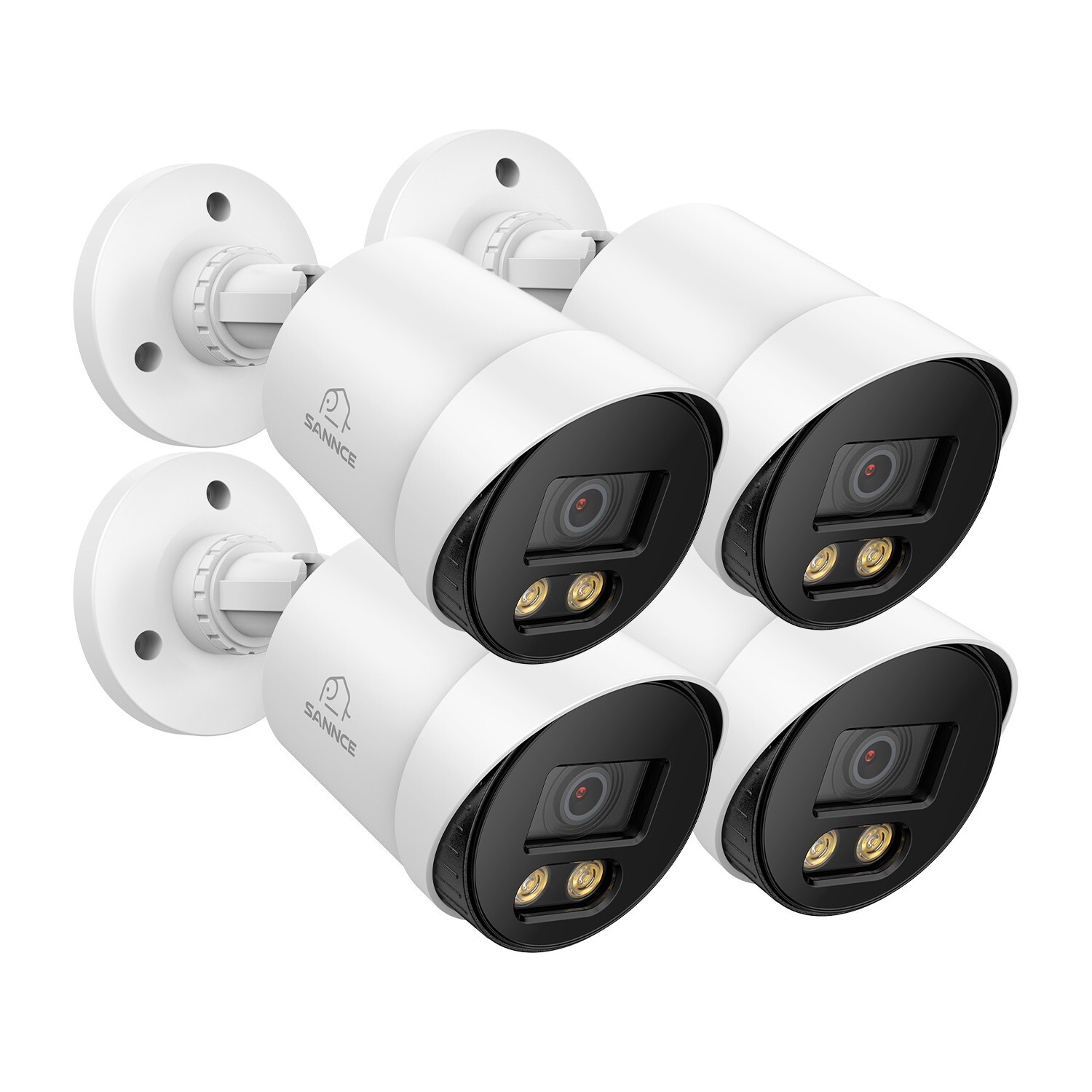 SANNCE 1080P HD Full Color Security Warm Light IP Camera Security CCTV System