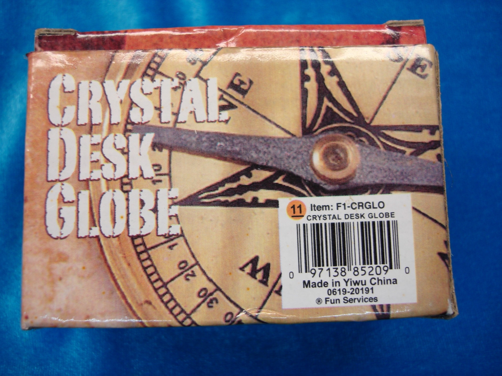 CRYSTAL GLASS GLOBE - NEW IN PKG. -