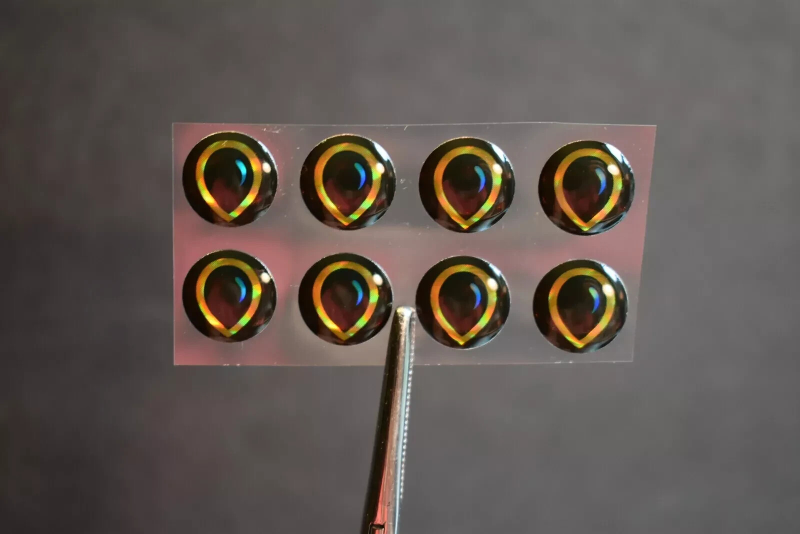24  FROG EYES   3D Soft Molded 5/16"  8mm  Eyes Fly Tying Lures