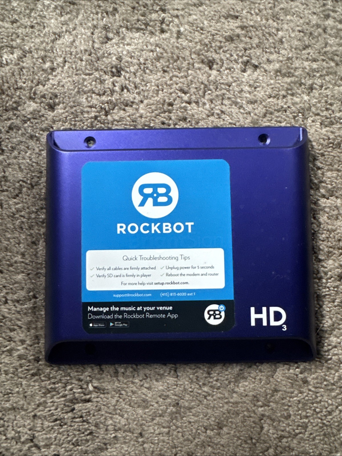 Rockbot HD3 Audio System (No Cables)