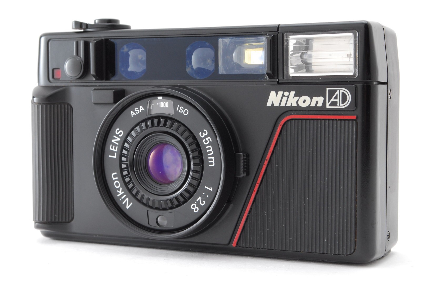 Nikon L35 AD Point & Shoot ISO 1000 35mm Film Camera From Japan ~Near Mint~