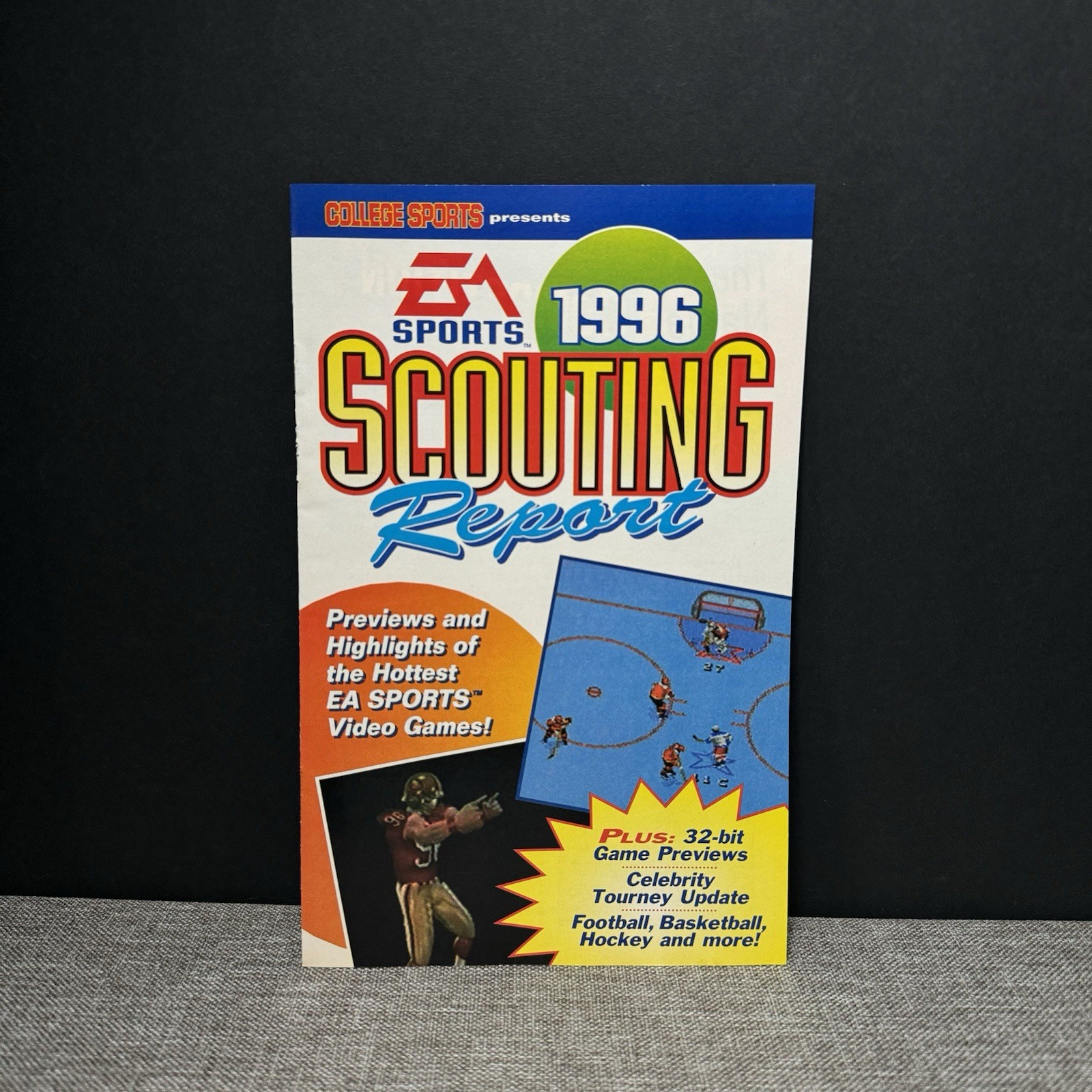 Vintage EA Sports Video Game Scouting Report Promotional Pamphlet Booklet 1996
