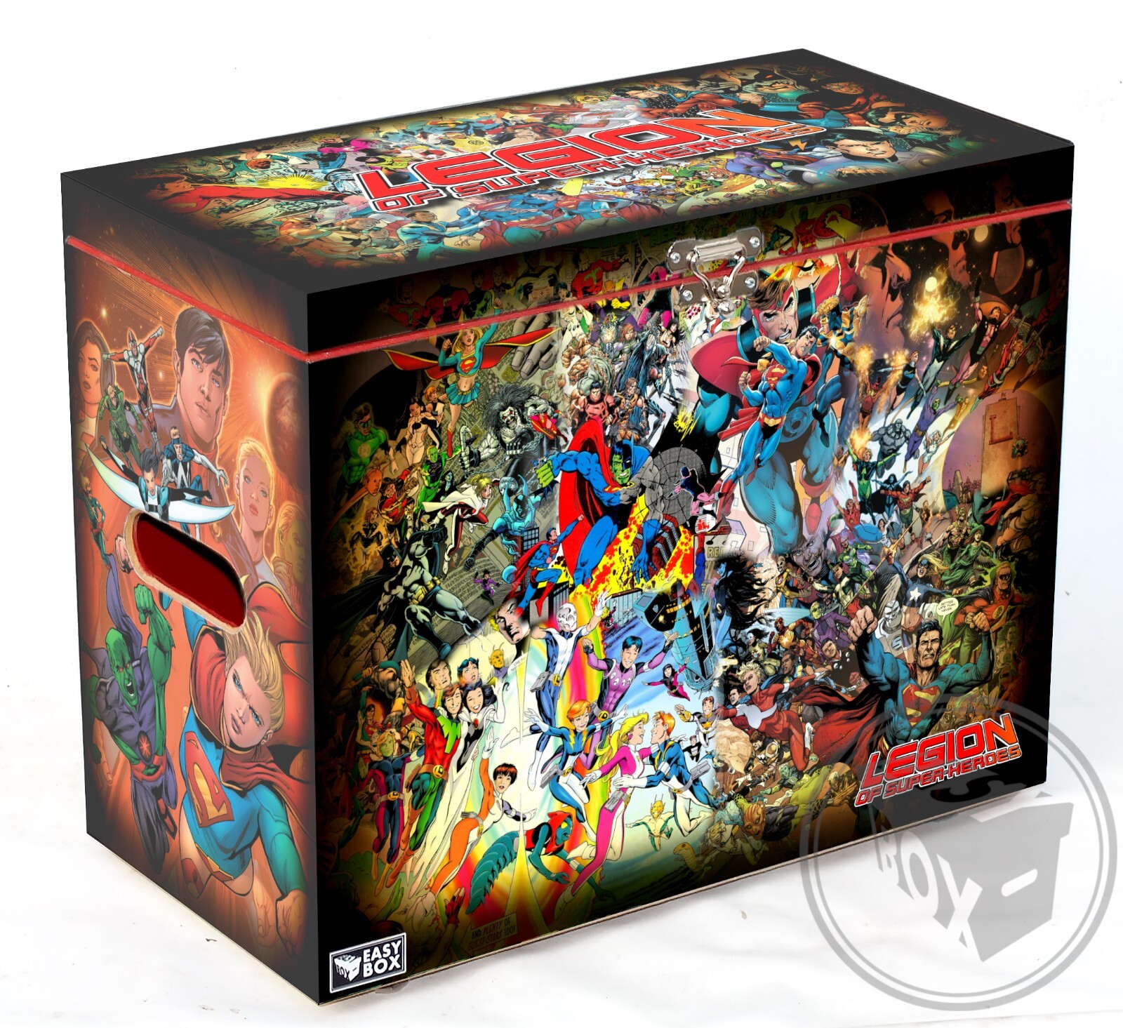 Legion of Super Heroes - Large Comic Book Hard Box Chest MDF