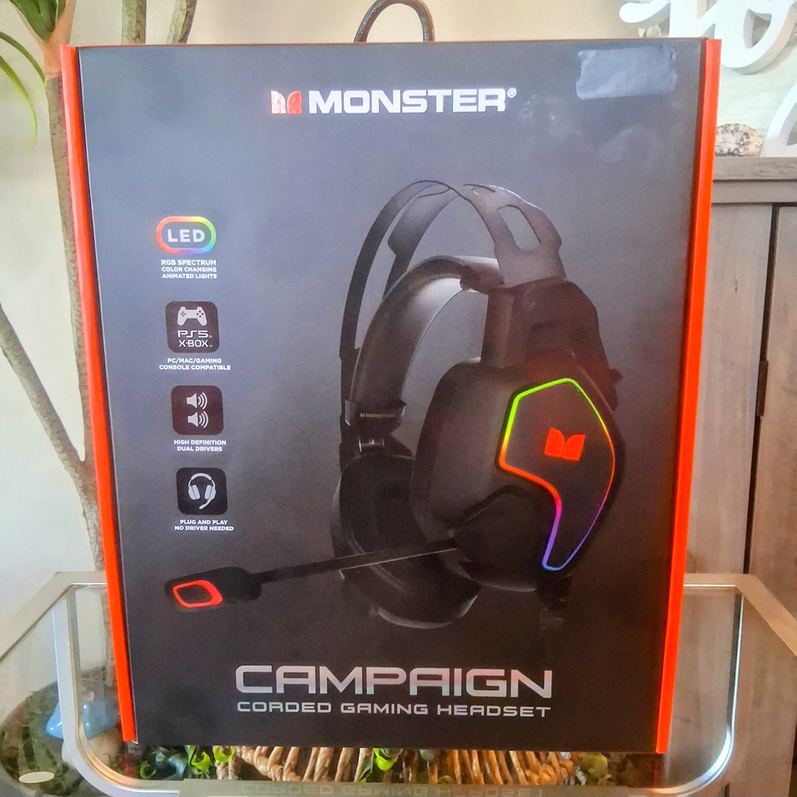New Campaign Monster LED Corded Gaming Headset