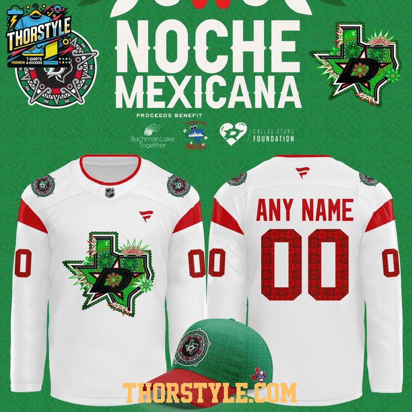 Personalized Dallas Stars 2026 Noche Mexicana Night Hockey Shirt Men's Fan Gear