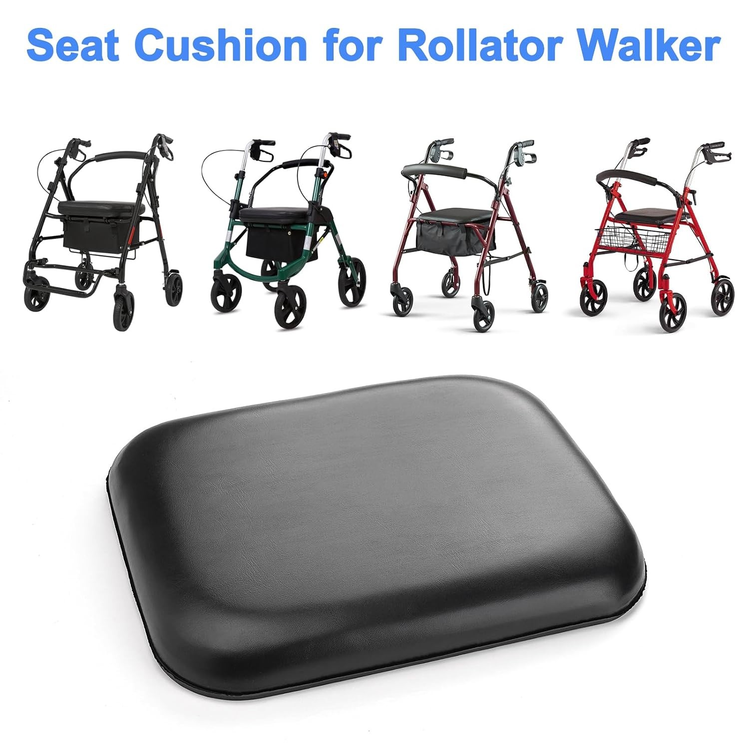 Rollator Seat Cushion, Replacement Padded Seat for Rollator Walker, Rollator Rep