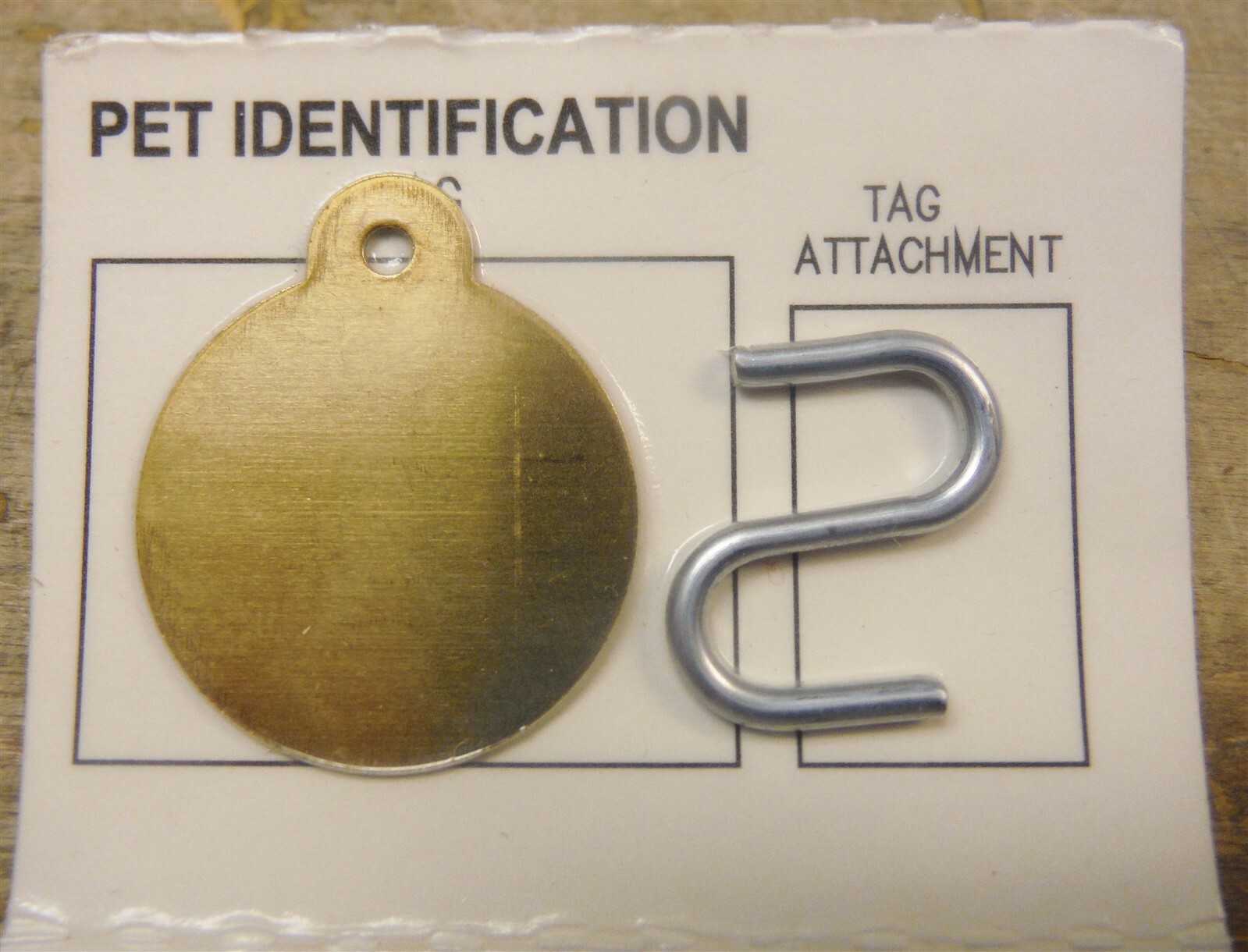 LOT of 8 Pet Identification BLANK Tags • Round - 1 1/4" Ready For Engraving *d36