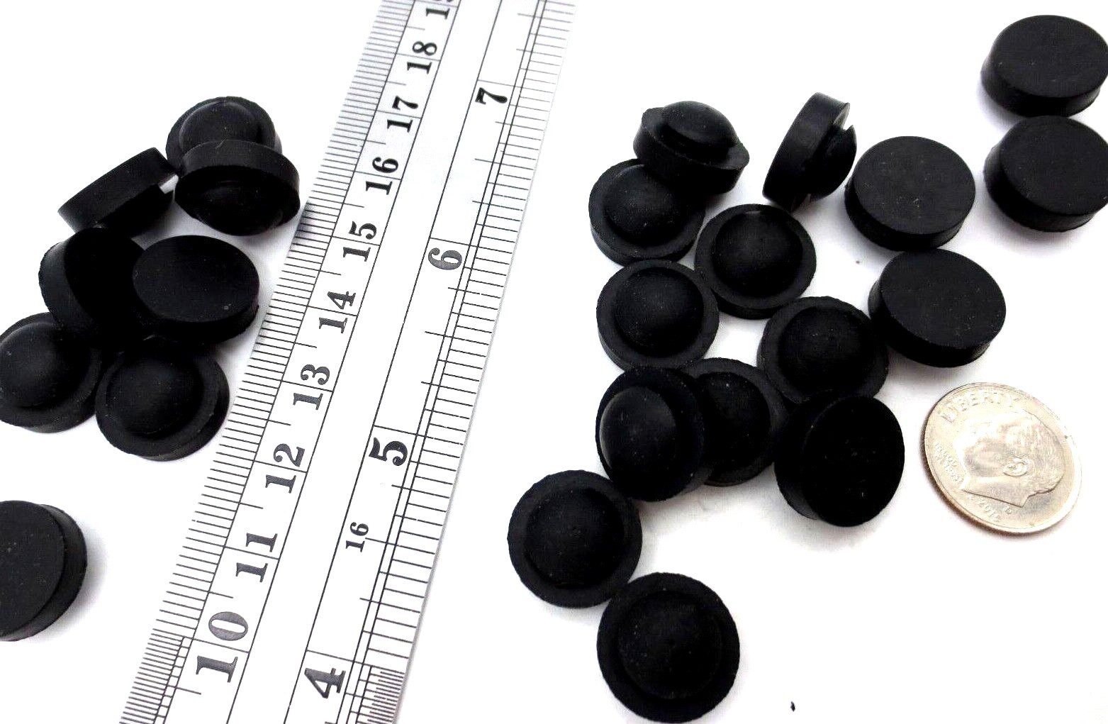 Vibration Dampening Rubber Bumper Grommet Pad Fits 3/8" Hole 1/16" Thick Panel