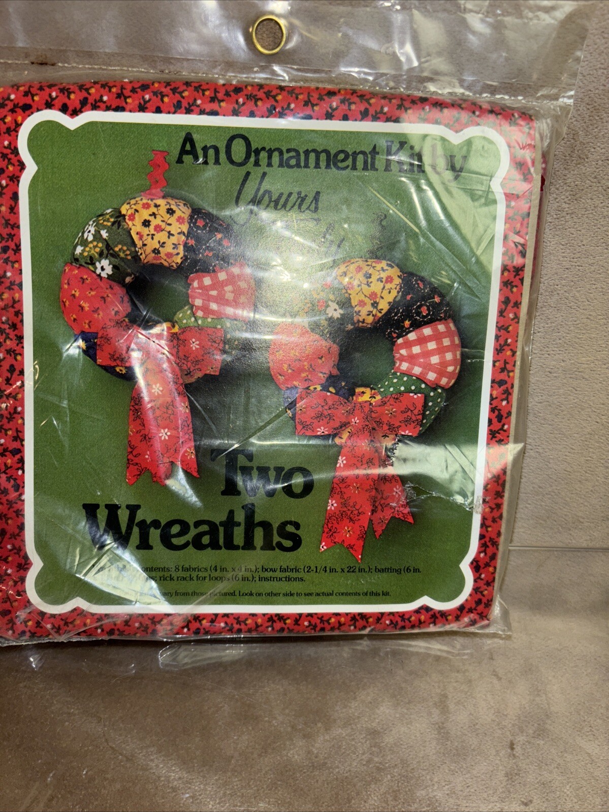 Vtg. Yours Truly An Ornament Kit Two Wreaths #Ok17  NIP