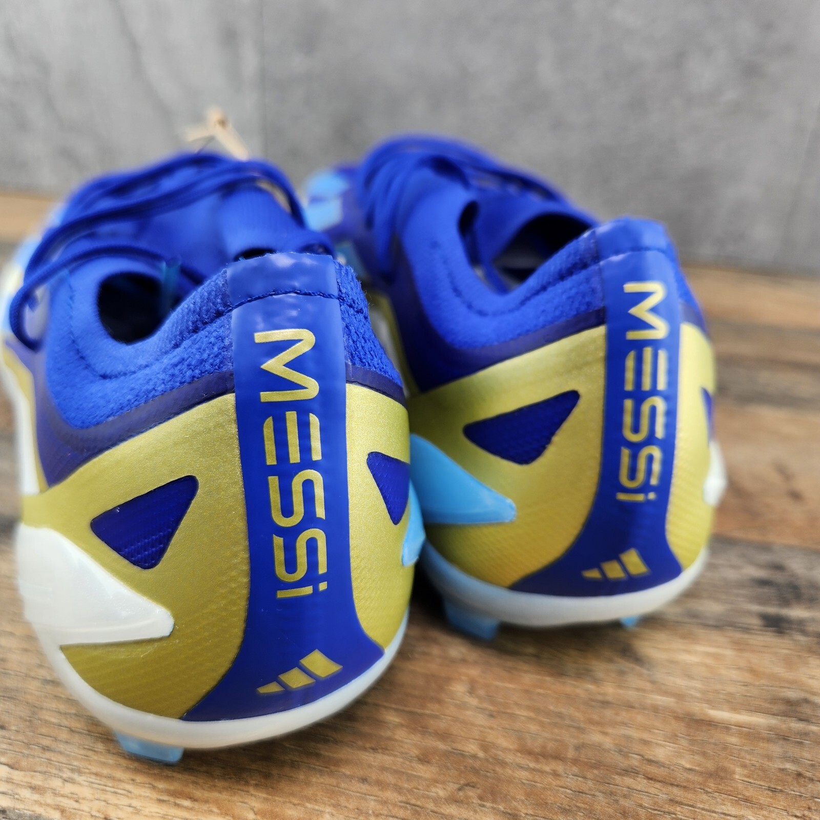Adidas X Crazyfast Messi Elite FG 9.5 Mens White Blue Soccer Cleats ID0710