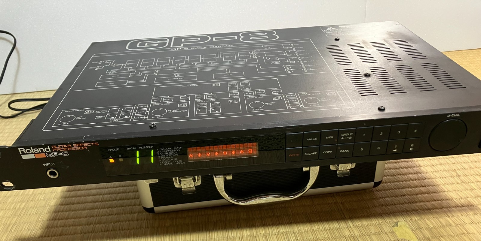 Roland GP-8 Guitar Effects Processor Multi Effector Rack Unit Used