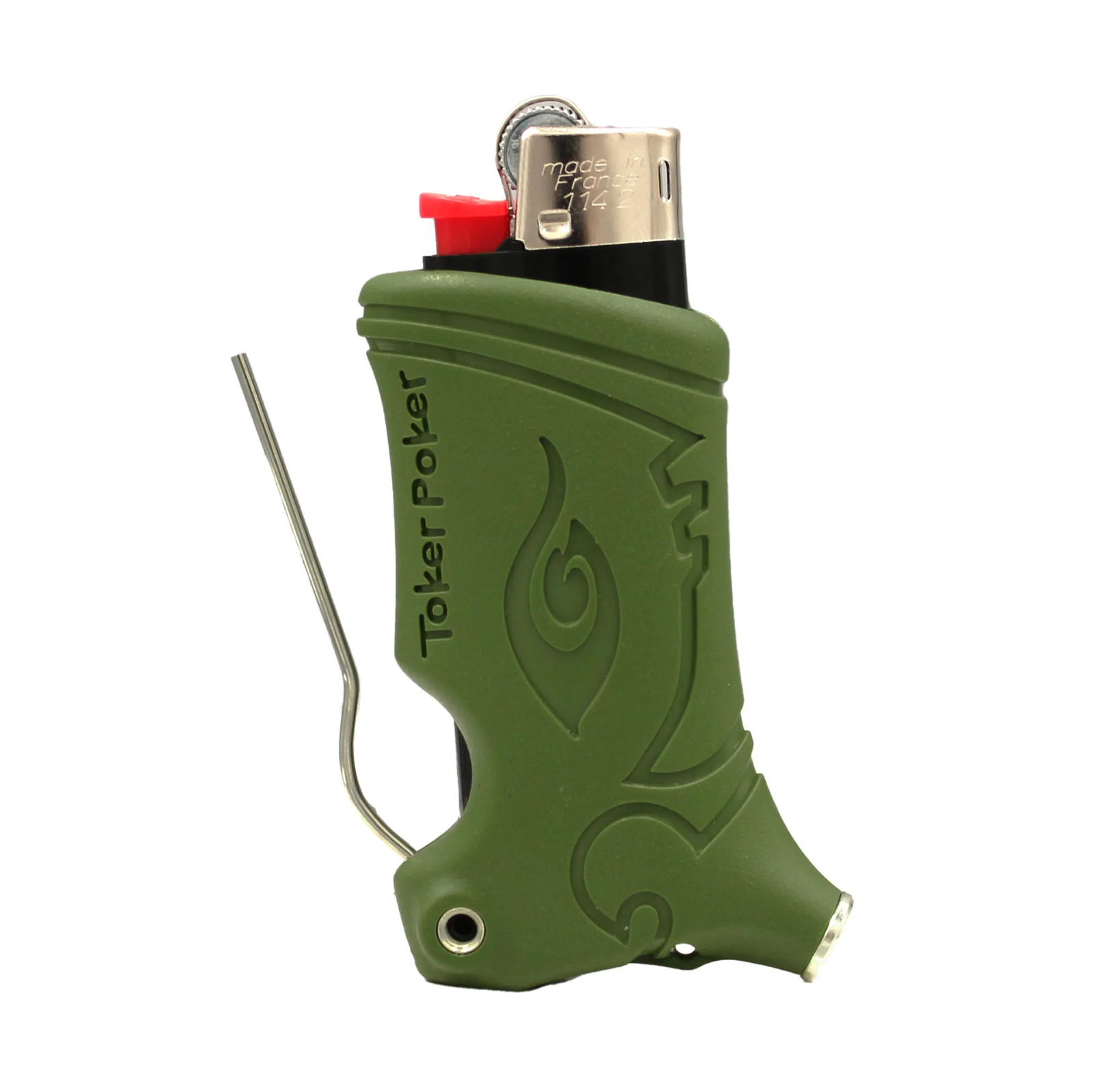 Toker Poker Mini Bic - Green (no lighter Included)