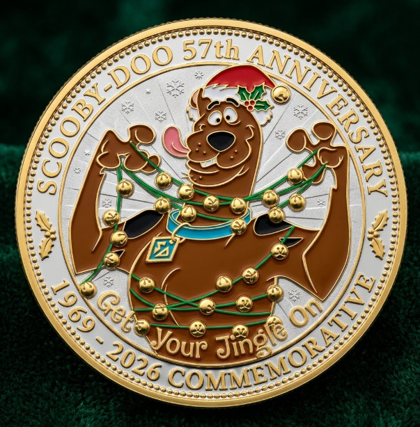 Scooby Doo with Christmas 57th Anniversary  Commemorative Coin FL326