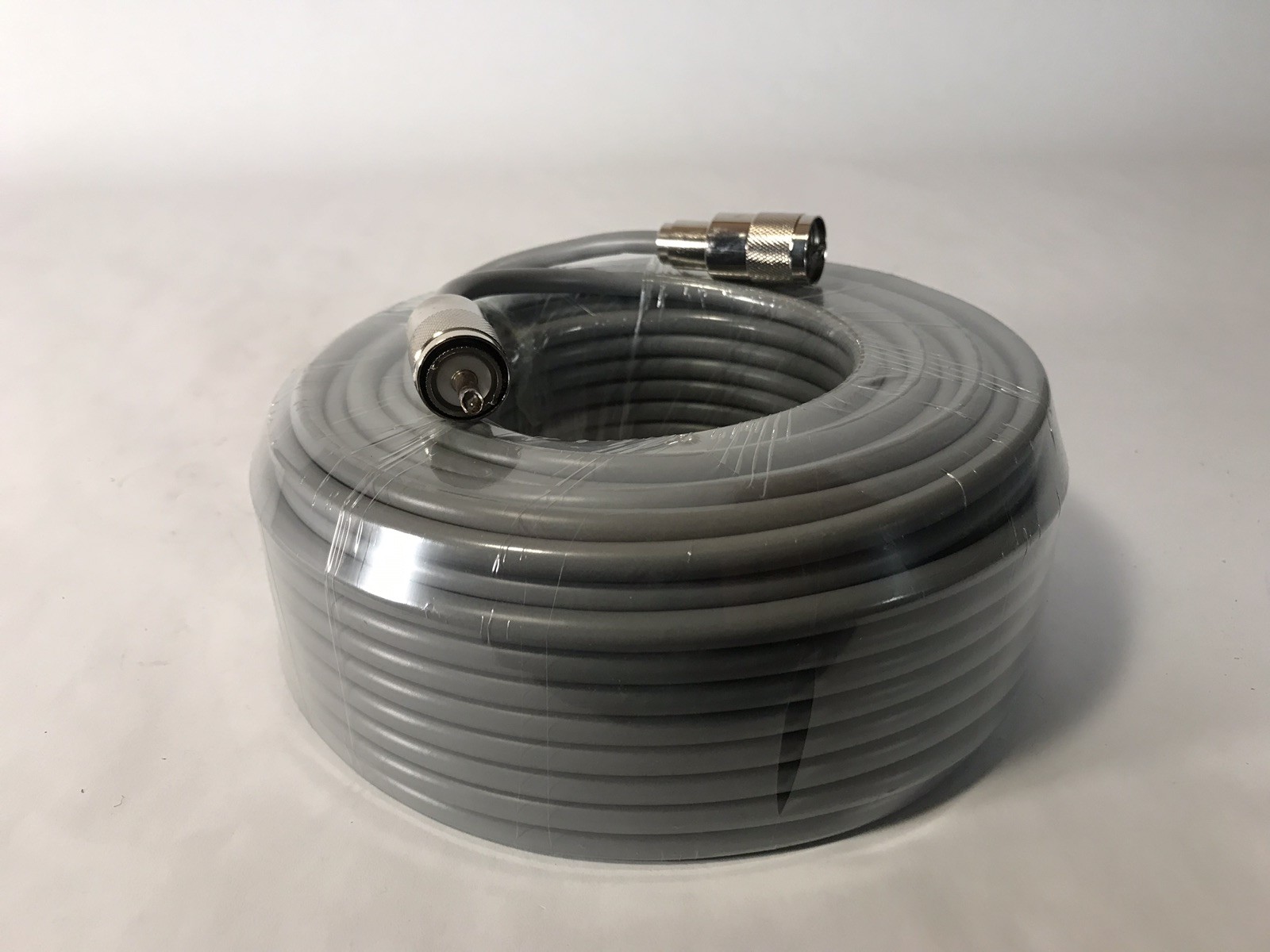 100FT RG-8x COAX COAXIAL CABLE HAND SOLDER w/ MALE PL-259 CB HAM RADIO RG8 NEW!