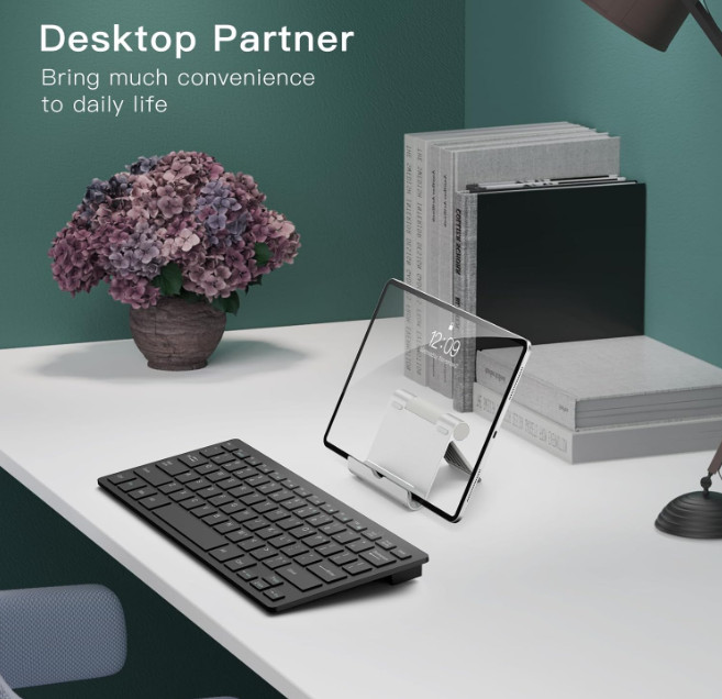 Tablet Stand, Adjustable Portable Desktop Holder, Foldable Dock
