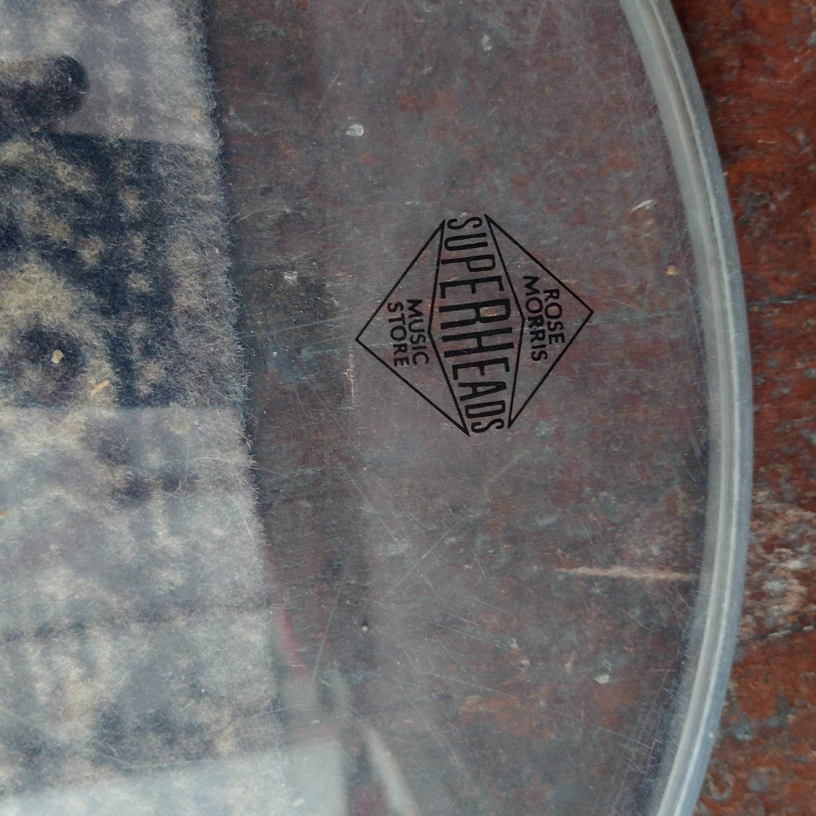 Vintage Rose Morris Superhead 14" Clear Drum Head