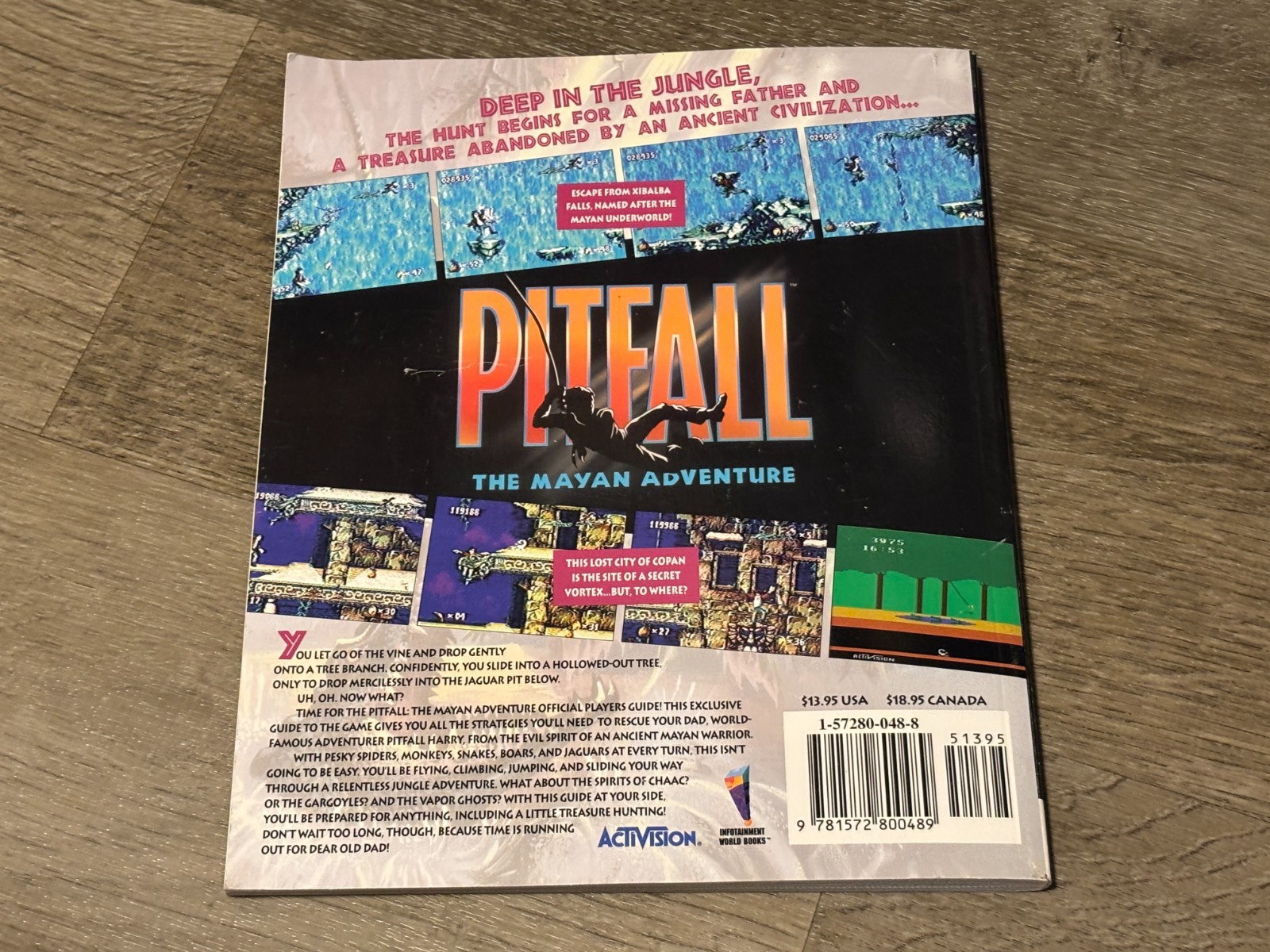 Pitfall The Mayan Adventure Guide Strategy Book Good Shape Authentic