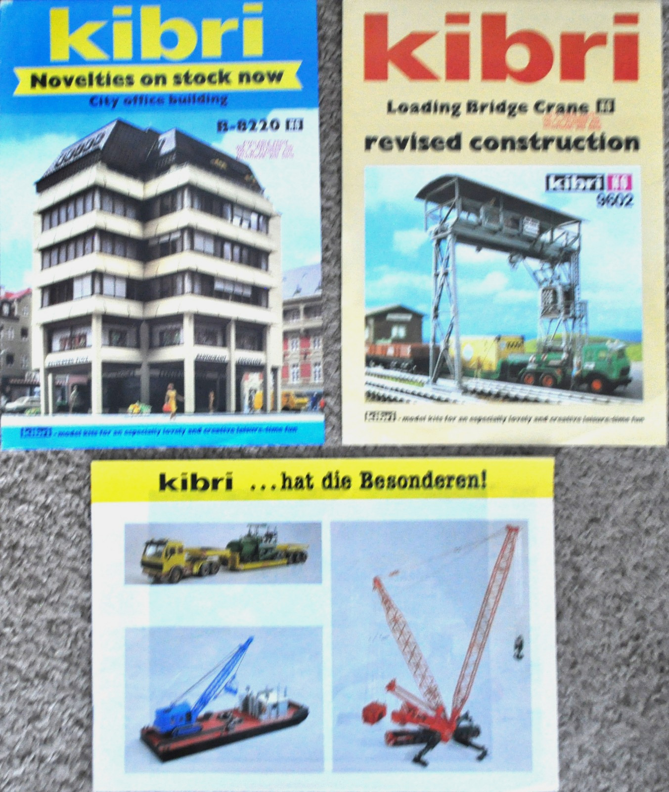 KIBRI - 1998 Vehicles/Industrial Items HO Promo Brochures - 32+pgs -EX Condition
