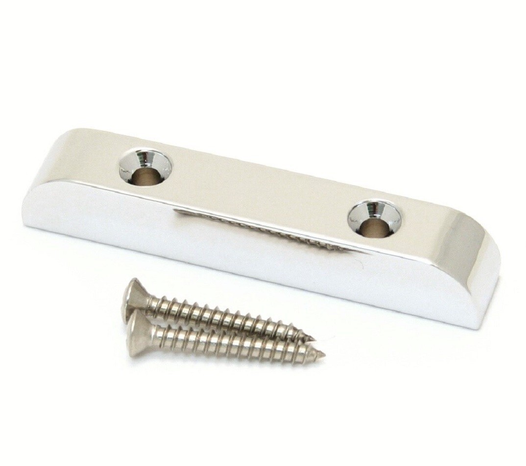 Hipshot Nickel Finsh Brass Bass Thumbrest Thumb Rest for Fender P/Jazz® 7T000N