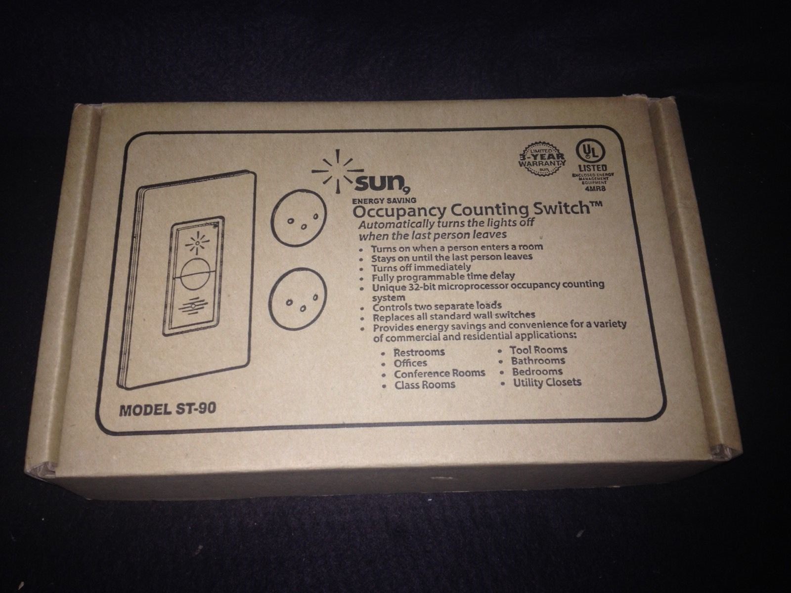 SUN ST-90 OCCUPANCY COUNTING SWITCH