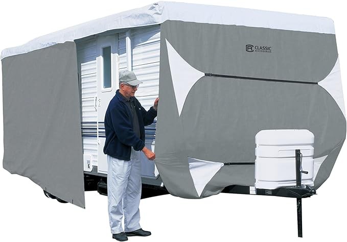 Grey/White - Classic Accessories Over Drive PolyPRO3 Deluxe Travel Trailer