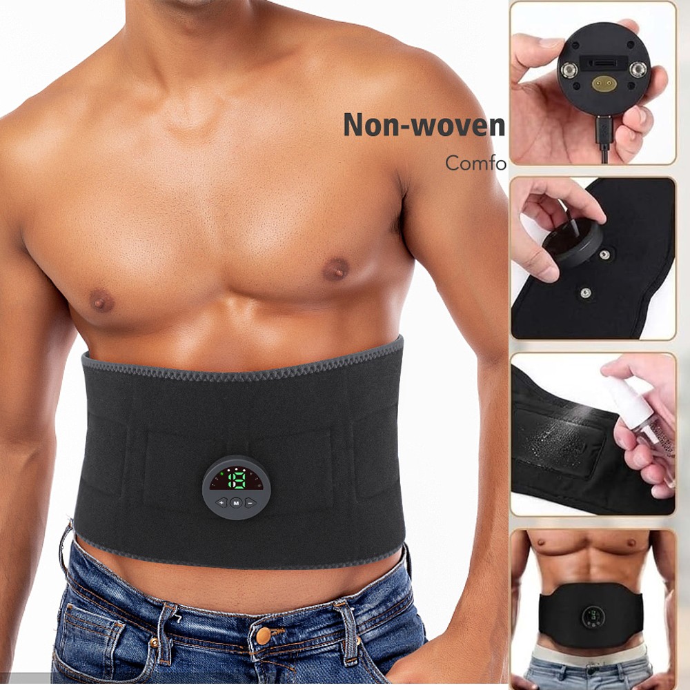 EMS Abdominal Muscle Machine Toning Trainer Stimulator Toner Fitness Belt