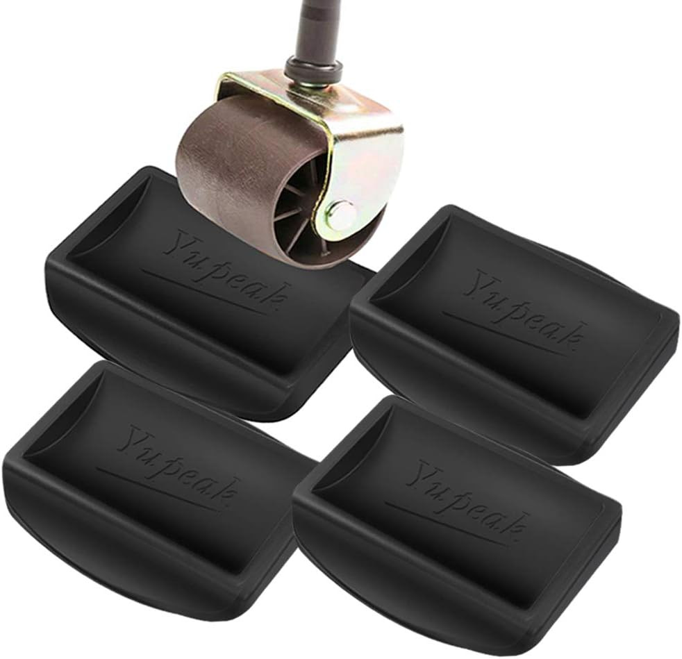 Bed Stopper & Furnitures Stopper – Caster Cups Fits to All Wheels of Furniture,