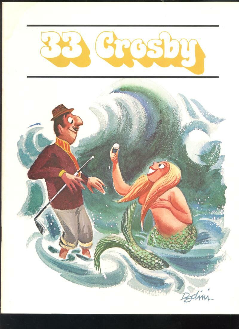 1974 33rd Bing Crosby 33 Golf Tournament Championship Program Pebble Beach