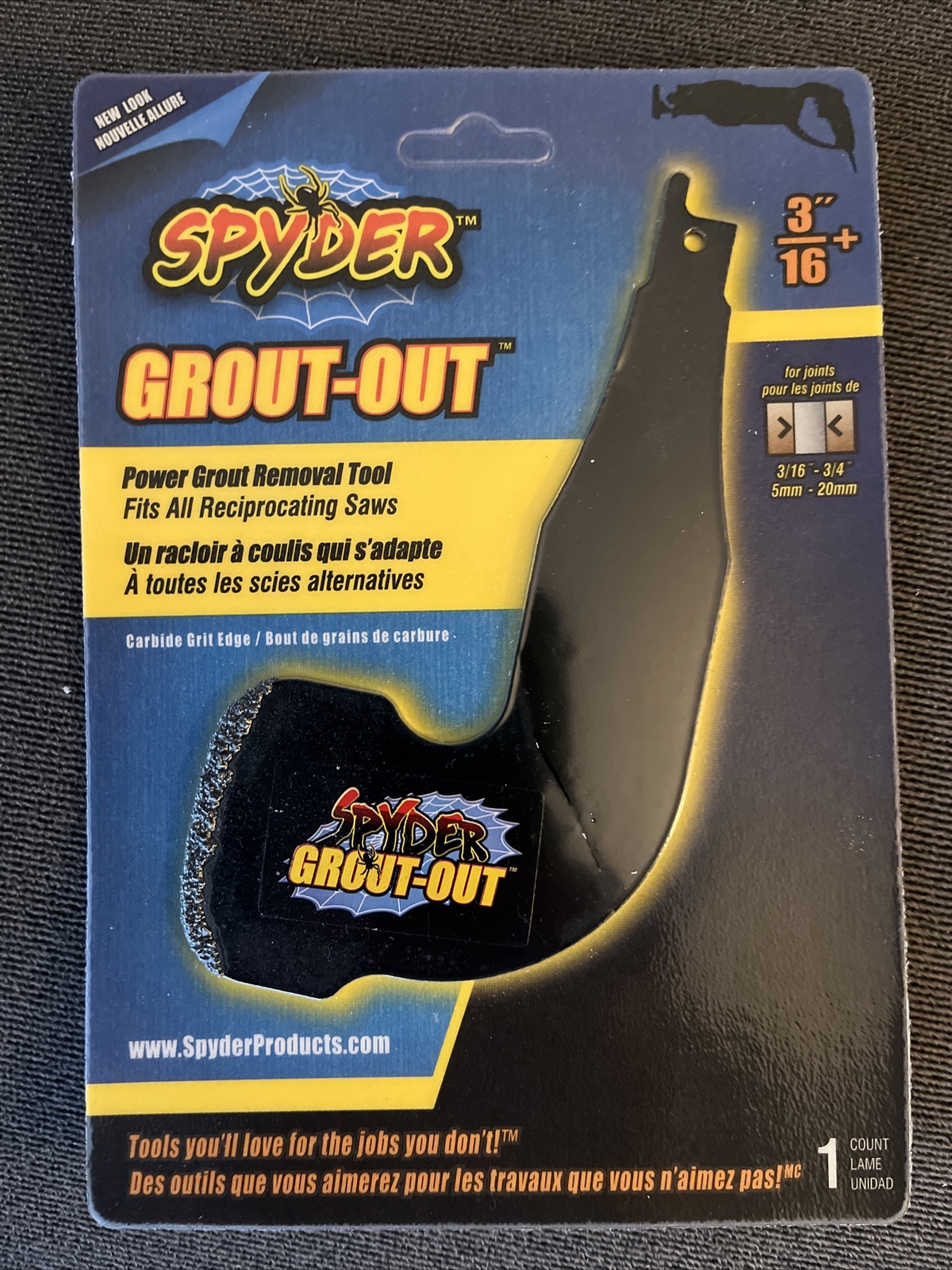Spyder Grout-Out Tool 3/16 NEW