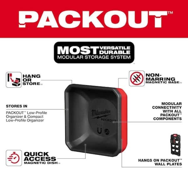 Milwaukee PACKOUT Magnetic Bin Tool Holder, Organize & Store Small Items