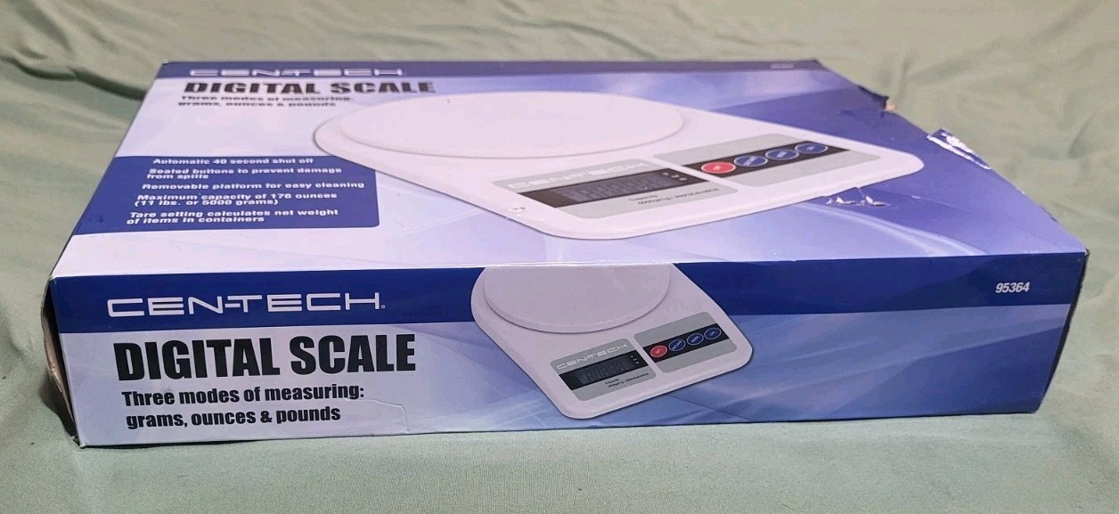 Cen-Tech Digital Scale Model 95364 Small Postal Scale Three Modes Up To 11 lbs
