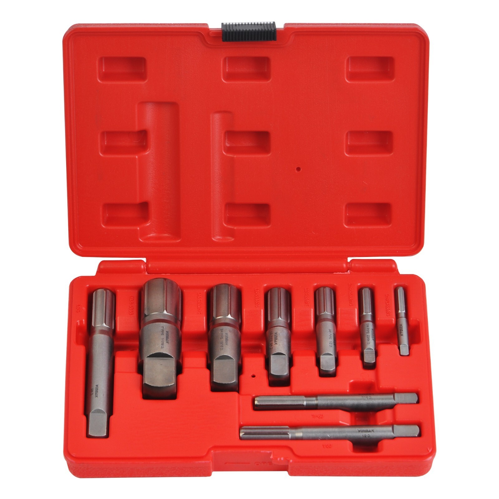 9 Piece Pipe Extractor Set Broken Pipe Extractors 1/8 to 1 Inch Size Range