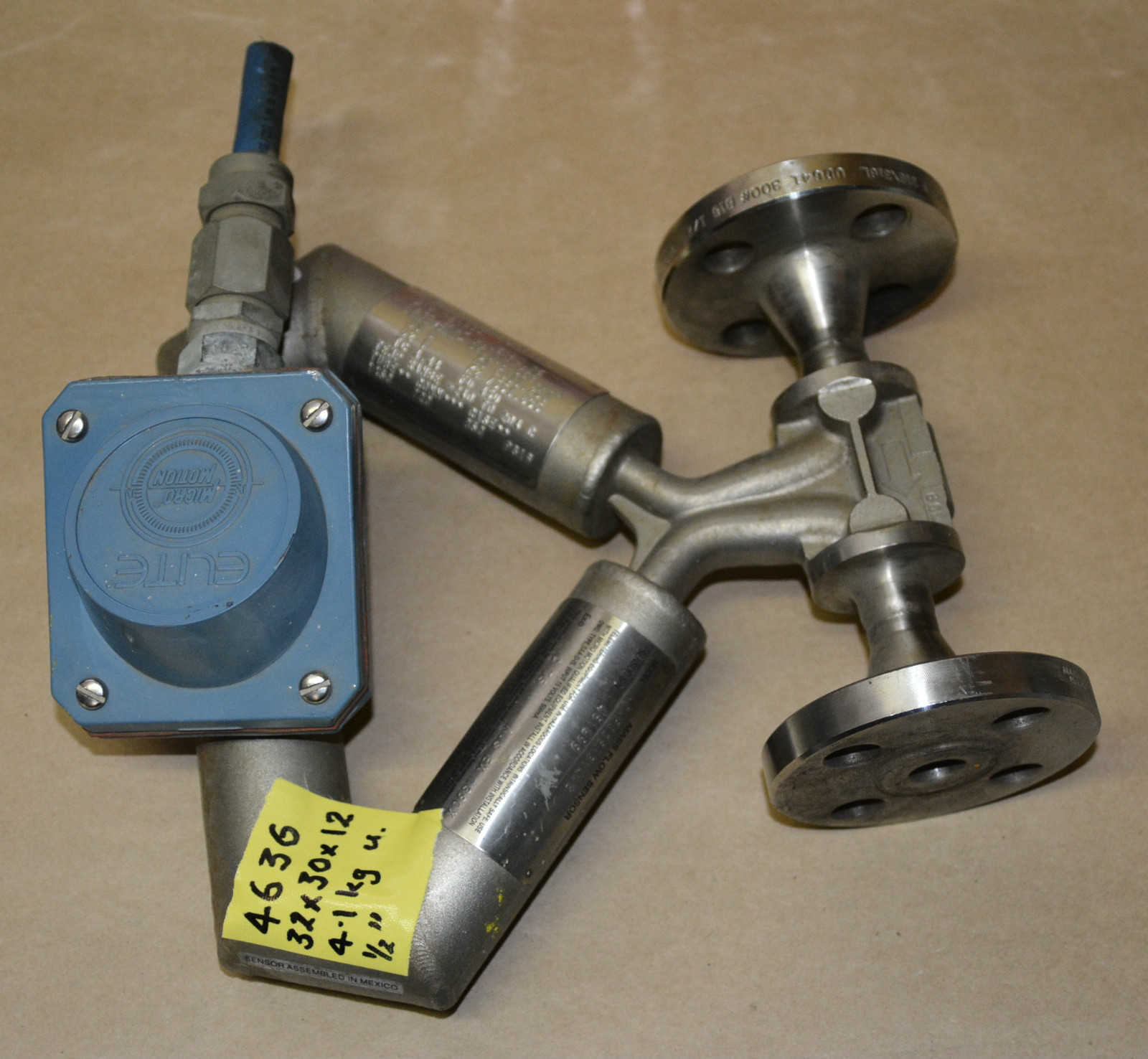 MICRO MOTION Elite Series Mass Flow Sensor CMF025M314NS 1/2"
