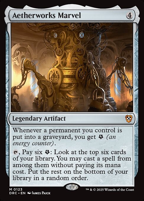 Aetherworks Marvel 123 M Normal DRC MTG NM