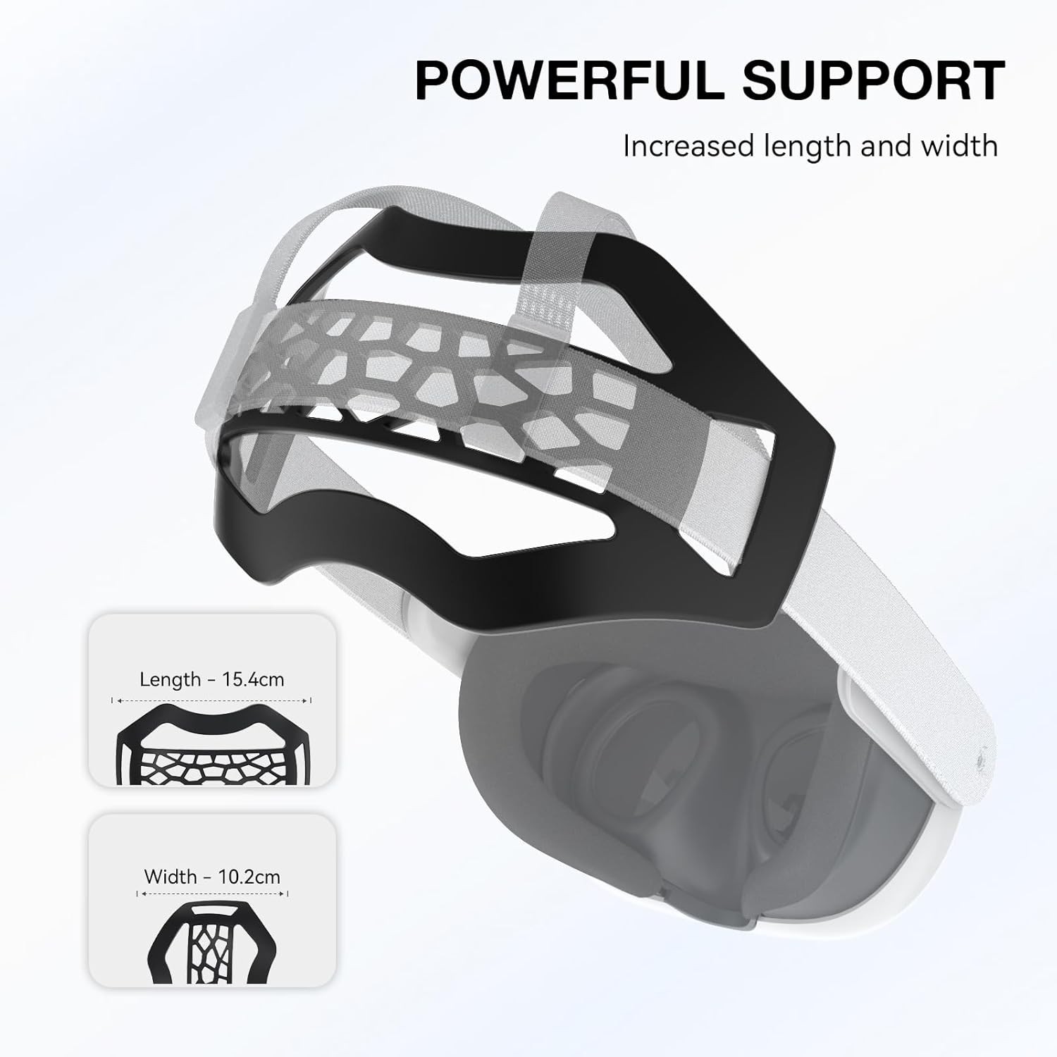 APEXINNO Head Strap Pad Compatible with Meta Quest 3, 3S,Oculus Black-A