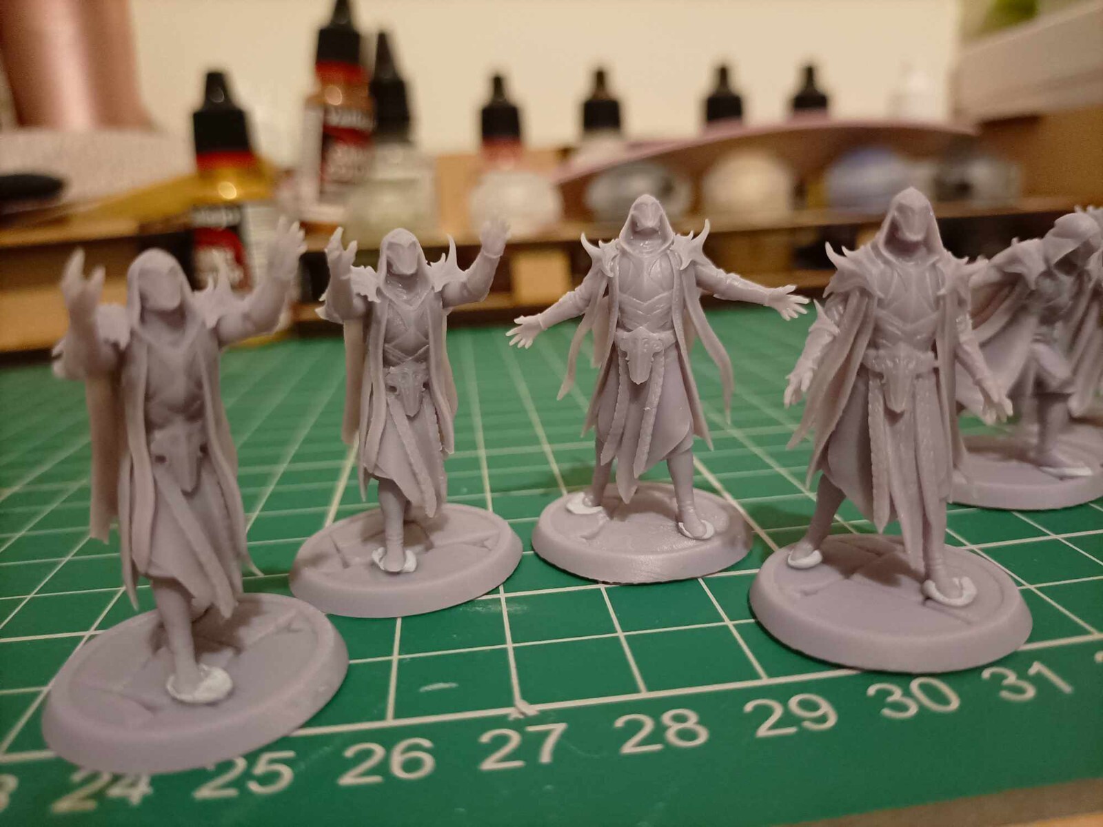 Cultist bundle - large congregation - Summoning ritual. Dnd Miniatures. 32mm