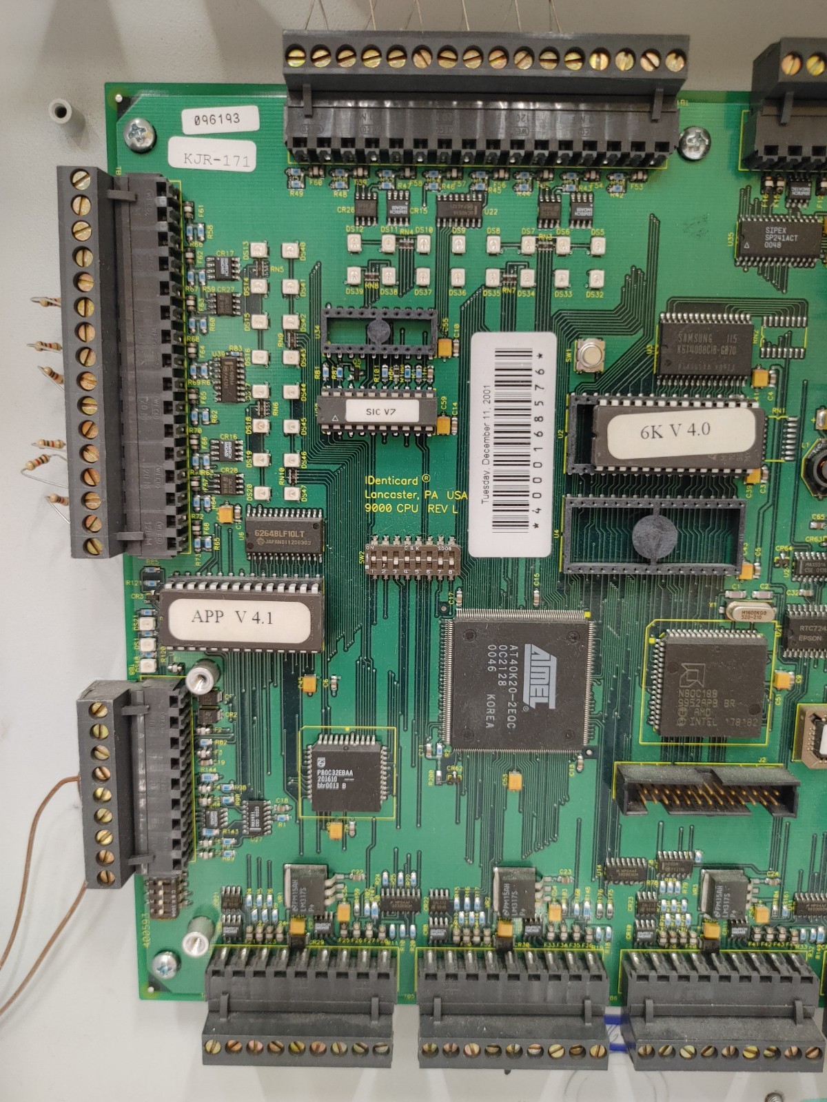 IDenticard Series 9000 REV L Reader Access Control Panel