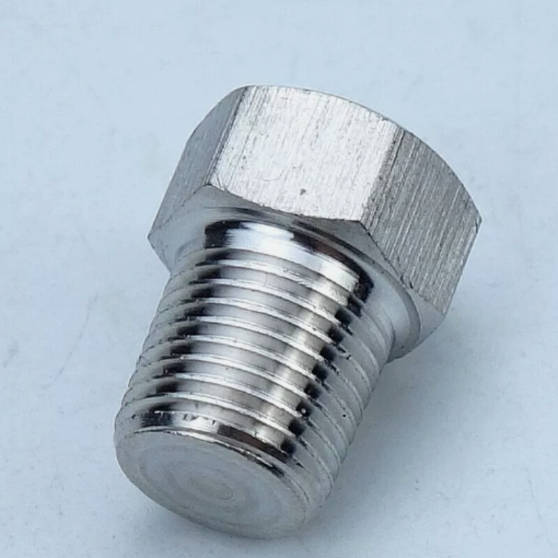 Stainless Steel 304 Pipe Fitting Outer Hex Plug1/8" 3/8"1/4"3/4"1/2"MIP NPT Male