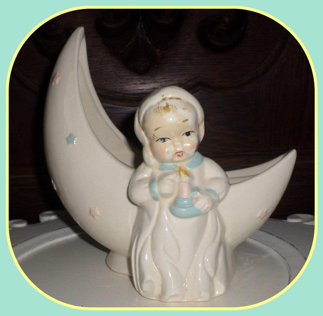 Napco Planter S127 Baby Moon Planter Adorable! L2
