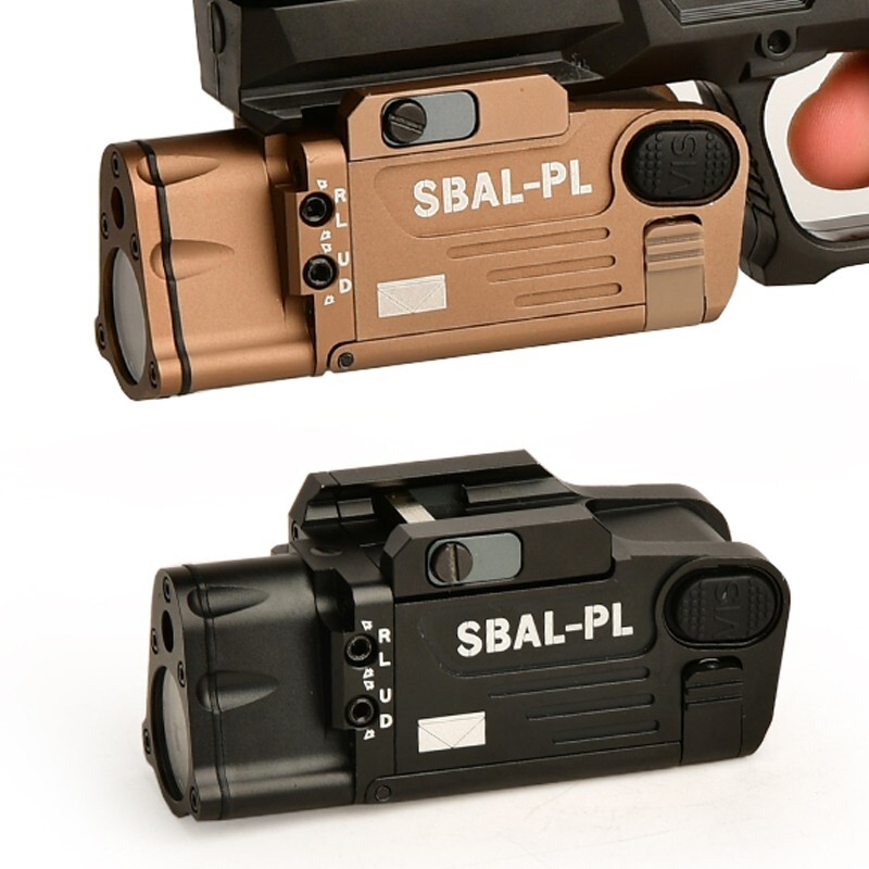 WADSN SBAL PL Strobe Flashlight Red Green Laser Sight Metal White LED Lamp