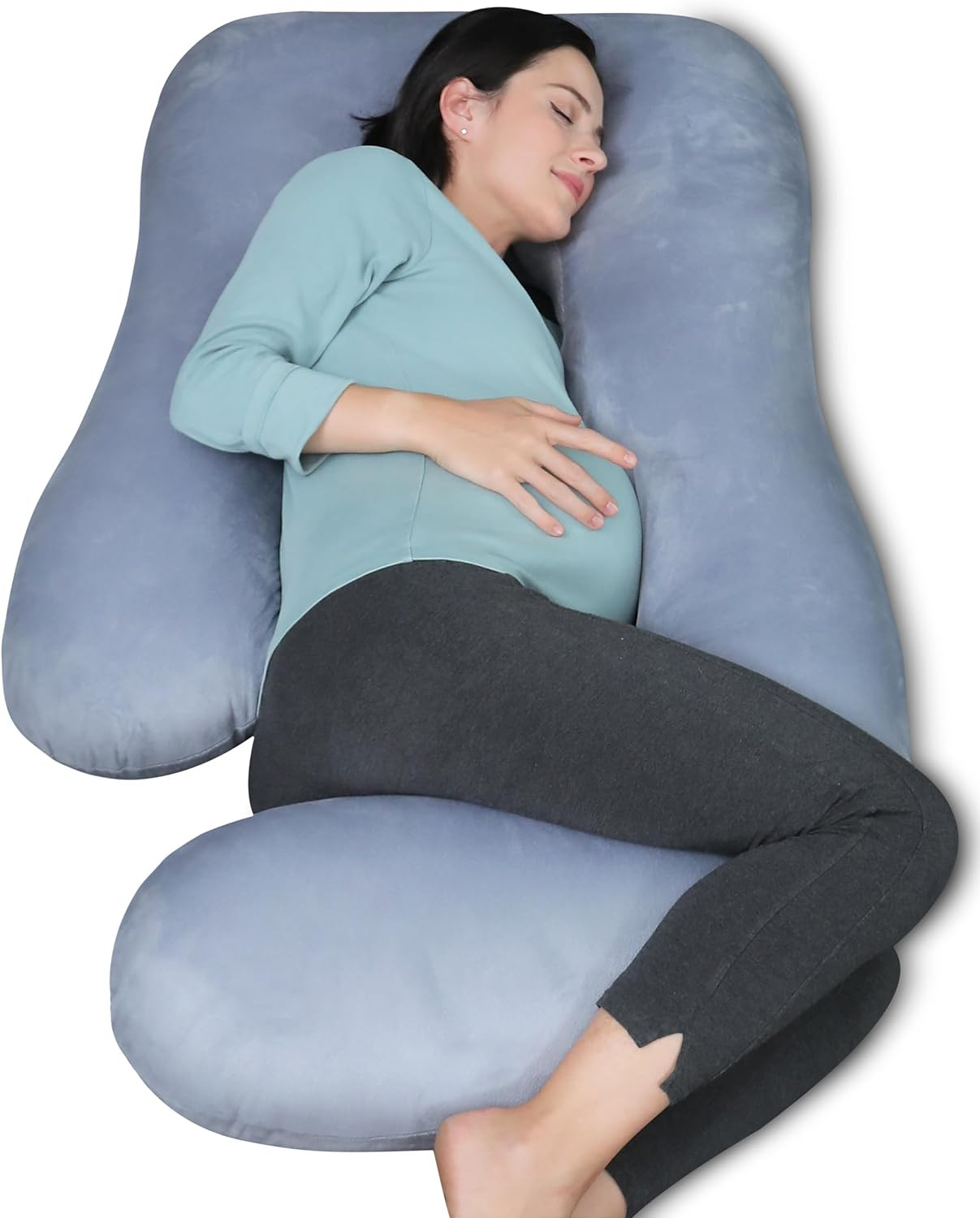 MOON PARK Pregnancy Pillows for Sleeping - 57 Inch U Shaped Full Body Maternity